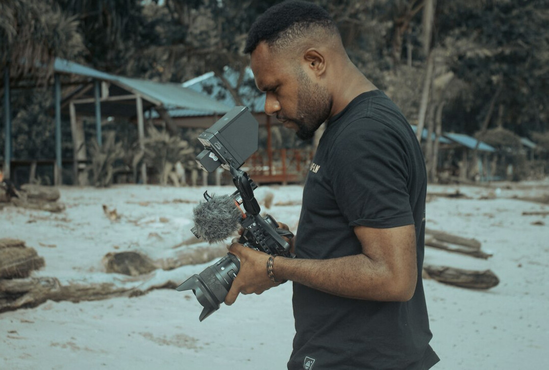 Portrait of a Black man, camera operator and gimbal instructor